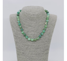 Бусы агат зелый шар 10мм