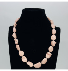 Бусы майорка розовый 15-16*17-23мм