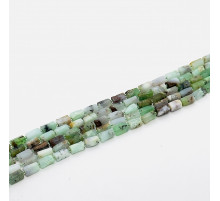 Нить хризопраз зеленый цилиндр 7*13мм