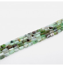 Нить хризопраз зеленый цилиндр 7*13мм