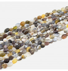 Нить агат ботсвана окат 9*15мм
