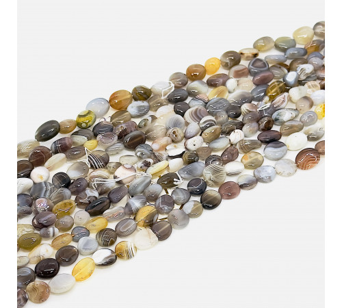 Нить агат ботсвана окат 9*15мм