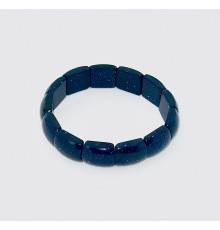 Браслет авантюрин синий синтетический прямоугольник 14*17мм