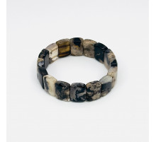 Браслет агат звездная сакура закругленный прямоугольник 14*19мм