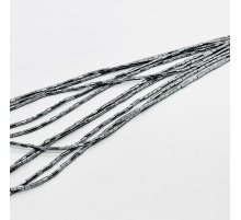 Нить гематит серебряный цилиндр грань 2*4мм