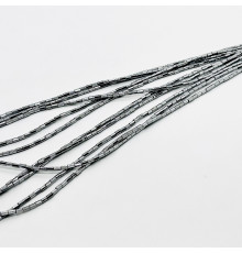 Нить гематит серебряный цилиндр грань 2*4мм