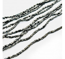 Нить гематит черный галтовка 4*5мм