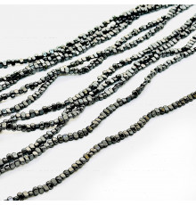 Нить гематит черный галтовка 4*5мм