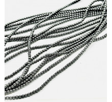 Нить гематит черный шар 4*4мм