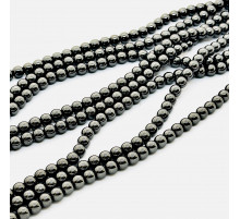 Нить гематит черный шар 8*8мм