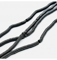 Нить гематит черный круг 8*8мм