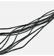 Нить гематит черный цилиндр грань 2*4мм
