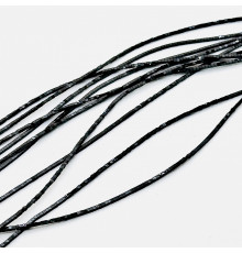 Нить гематит черный куб 1*1мм