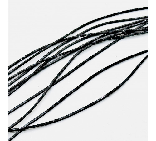 Нить гематит черный куб 1*1мм