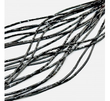 Нить гематит черный куб 2*2мм