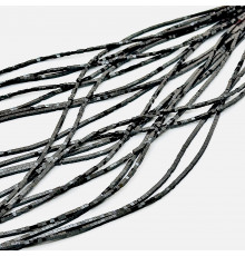 Нить гематит черный куб 2*2мм
