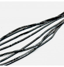 Нить гематит черный куб 3*3мм