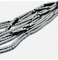 Нить гематит черный куб 6*6мм