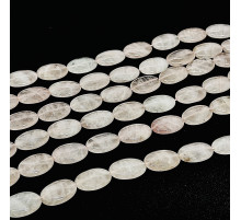 Нить кварц розовый овал 17*25мм