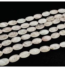 Нить кварц розовый овал 17*25мм