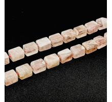 Нить кварц розовый прямоугольник 14*20мм