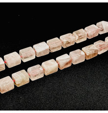 Нить кварц розовый прямоугольник 14*20мм