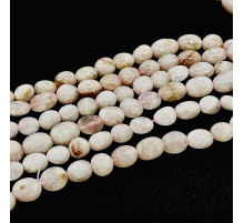 Нить кварц розовый окат 15*17мм