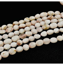 Нить кварц розовый окат 15*17мм