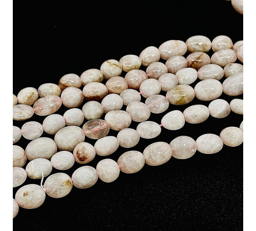 Нить кварц розовый окат 15*17мм