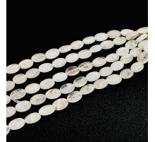 Нить кварц розовый овал 13*18мм