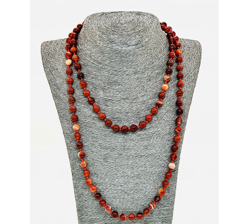 Бусы сердолик рыжий 8мм