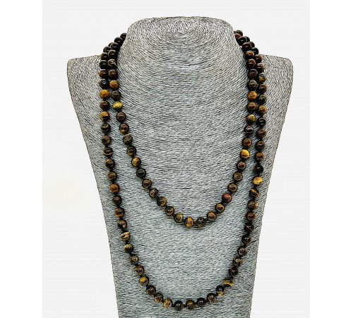 Бусы тигровый глаз шар 8мм