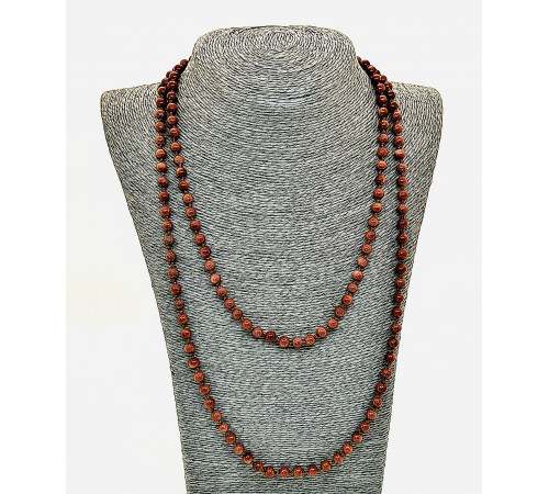 Бусы авантюрин коричневый синтетический 6мм