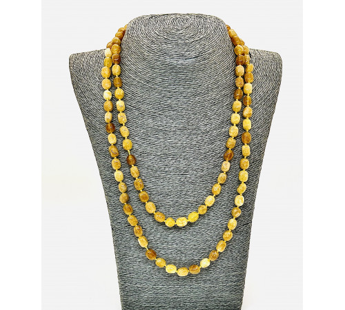 Бусы цитрин бочонок 9*13мм