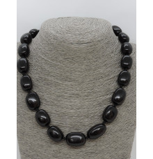 Бусы агат чёрный галтовка на увеличение