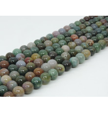 Нить яшма халцедон шар 10 мм
