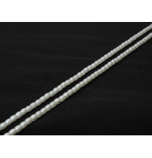 Нить майорка белый бочонок 4*3 мм