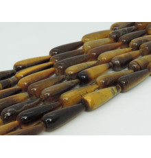 Нить тигровый глаз капля 31*10 мм