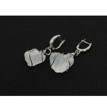 Серьги хрусталь горный кристалл 18*14 мм