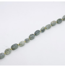 Нить лабрадор серый окат 11-13*13-17мм