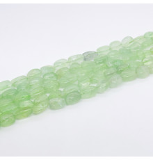 Нить флюорит светло зеленый окат 12*20мм