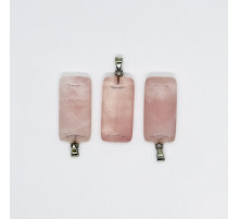 Кулон кварц розововый 20*40мм