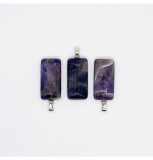 Кулон аметист фиолетовый 20*40мм