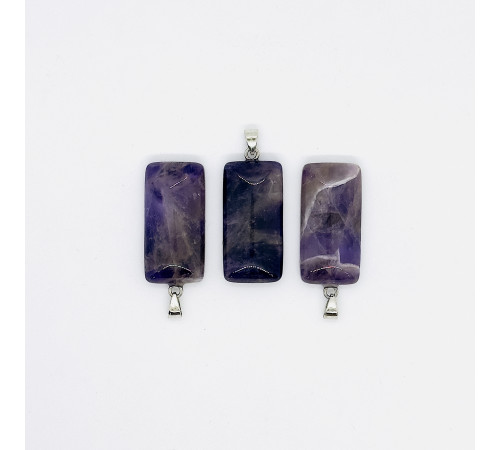 Кулон аметист фиолетовый 20*40мм