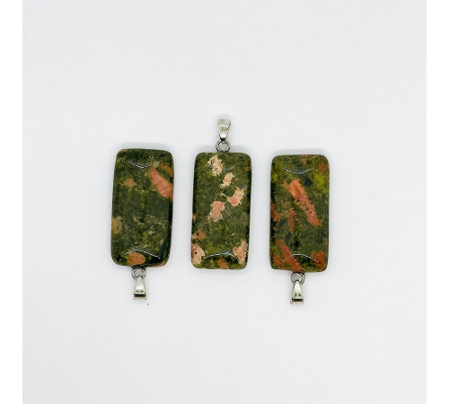 Кулон яшма унакит 20*40мм