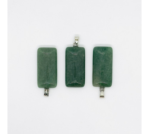 Кулон авантюрин зеленый натуральный 20*40мм