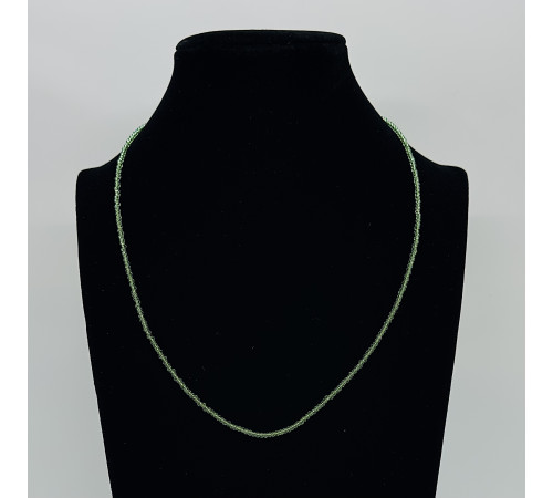 Бусы-чокер ювелирное стекло мятный 2мм