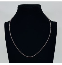 Бусы-чокер ювелирное стекло лавандовай 2мм - 46см