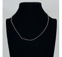 Бусы-чокер ювелирное стекло лавандовай 2мм - 39см