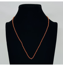 Бусы-чокер ювелирное стекло оранж 2мм